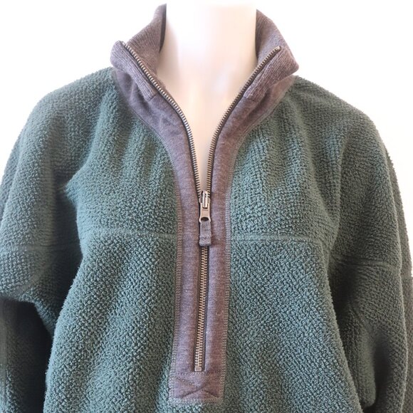 Womens FP Movement Mountain Dreamin Reversible Stargazer Green 1/2 Zip Fleece S - Picture 5 of 16